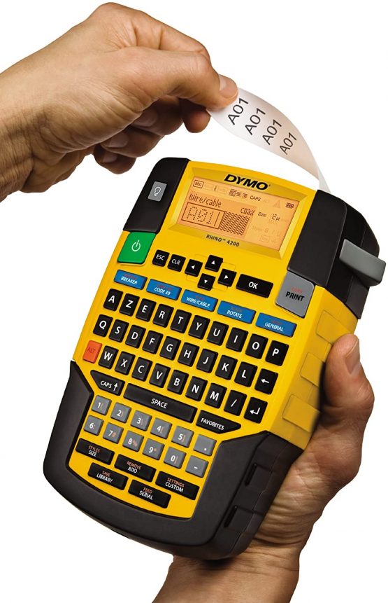 Dymo Rhino 4200 Professional Portable Electronic Label Printer, AZERTY Keyboard - Image 3