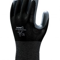 Showa 370 Black Nitrile Palm Coated Work Gloves,6/Small, Black