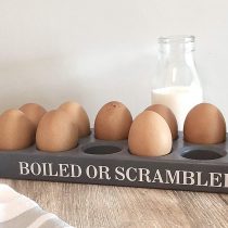 Charcoal Grey Egg Tray. Egg Crate. Egg Storage. Egg basket. Cabinet