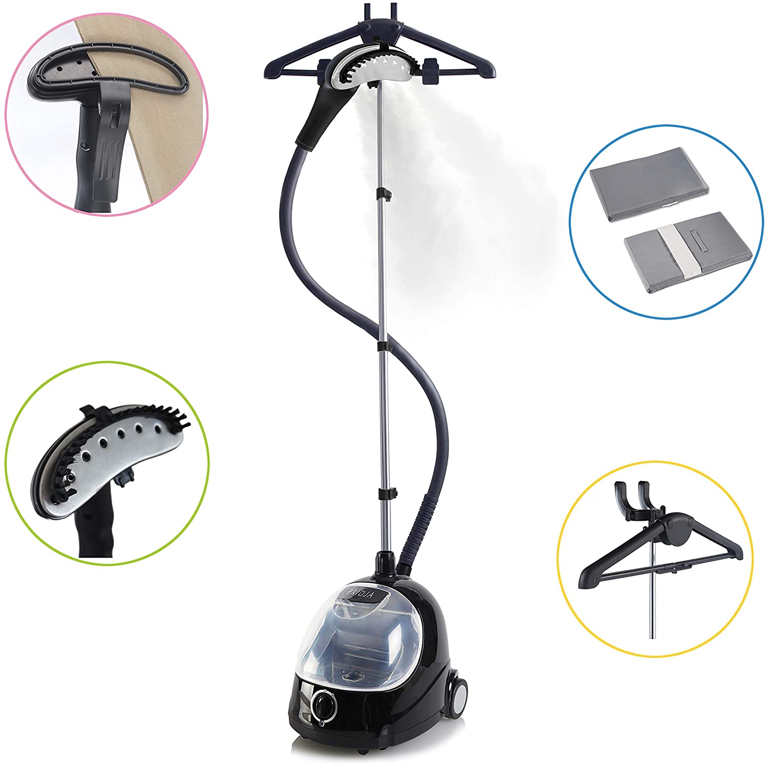 FRIDJA f1000 Professional Vertical Garment/Steamer Ideal for Suits and Delicate Materials