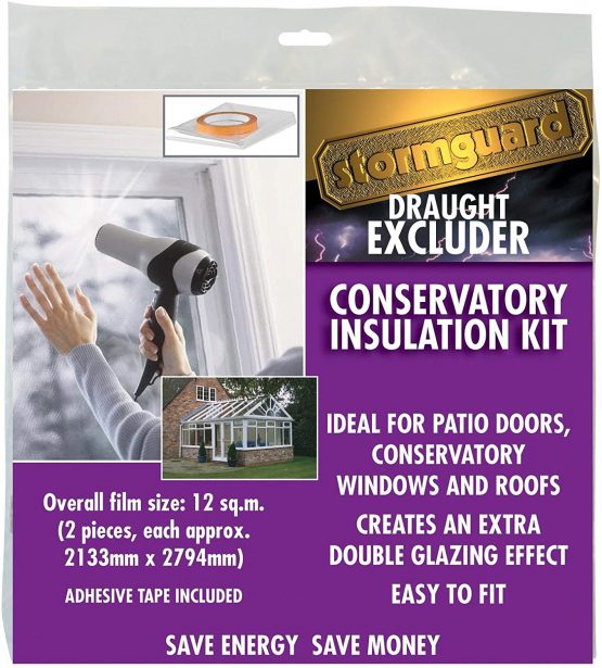 Stormguard 11SR06612SQ 12Sq m Conservatory Glazing Window Insulation Film