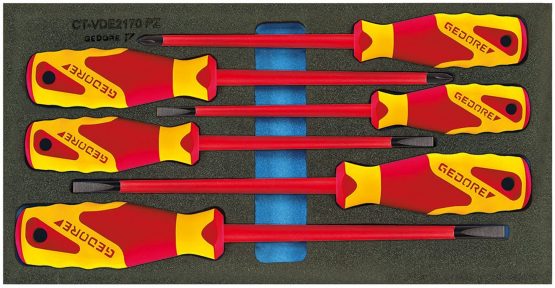 Gedore 1500 CT1-VDE 2170 PZ VDE Screwdiver Set in 1/3 CT Module