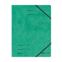 Herlitz Colorspan A4 Elastic Folder - Green (5 Pieces)