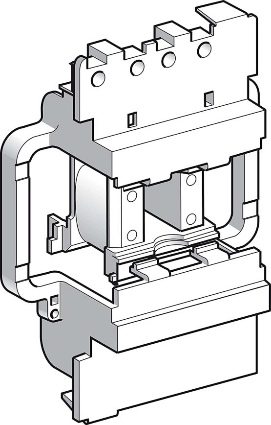 Schneider LX1D8F7 TeSys D AC Contactor Coil, 110 V, White