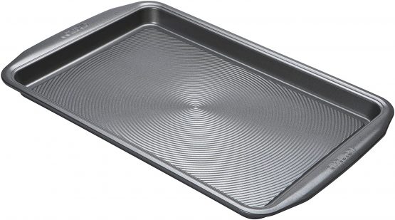 Circulon 46141 - Momentum - Large Oven Tray - Non Stick - PFAO Free - Dishwasher Safe - Carbon Steel - 29 x 44 x 3 cm, Grey