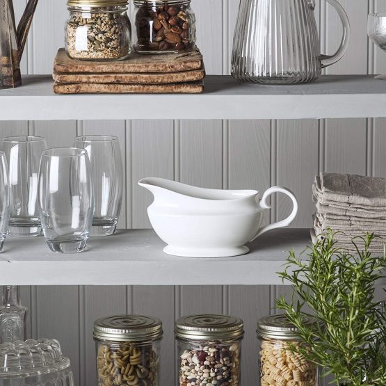 WM Bartleet & Sons 1750 T195 Wm Bartleet & Sons Traditional Porcelain Gravy and Sauce Boat 500ml, White - Image 3