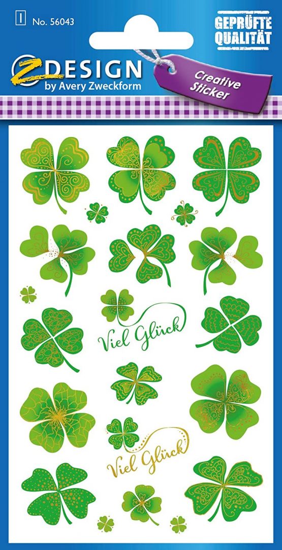 Avery Zweckform 56043 Decoration Decal, 21 Good Luck - Image 2