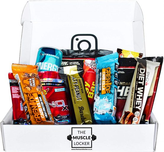 Protein bar Snack Box whey Protein Isolate Protein Cookies Healthy Snacks Low Calorie Protein Snacks Selection Packs Low carb high Protein flapjack Bars The Muscle Locker