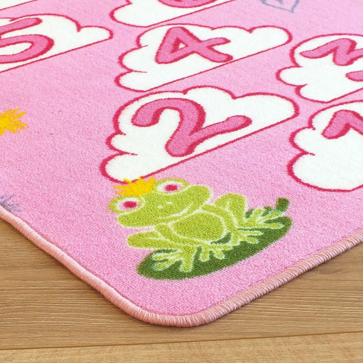Princess Castle Hopscotch Pink Childrens Rug Play Mat 80cm x 150cm (2'6 x 5' approx) - Image 4