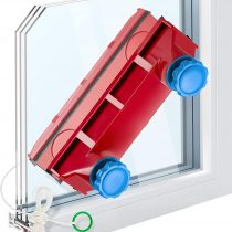 Tyroler Bright Tools Magnetic Window Cleaner The Glider D-3 AFC Indoor and Outdoor Glass Pane Cleaning | Single or Double Glazed Window 2-28mm | Adjustable Magnetic Force