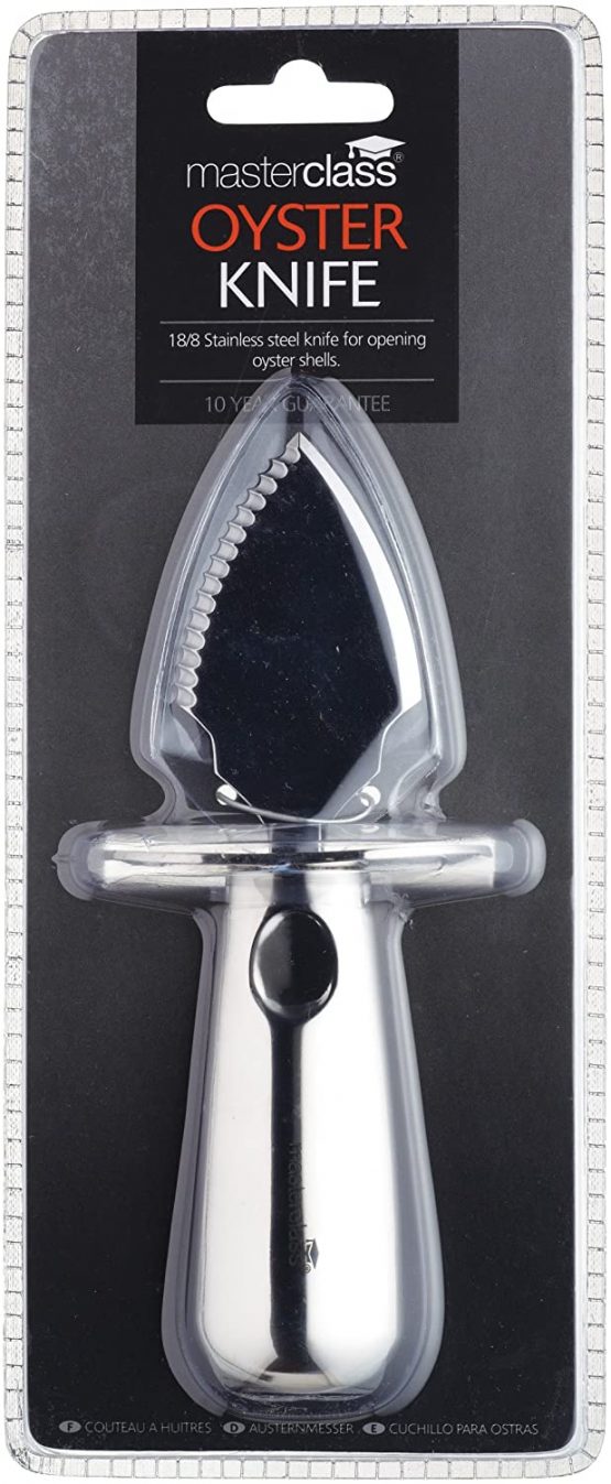 MasterClass KitchenCraft Deluxe" Oyster Knife, Silver - Image 2