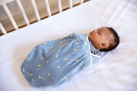 Ergobaby Ergonomic Baby Swaddle Wrap for Newborns, with Hip Positioner & Arm Pouches, 100% Breathable Cotton, Stellar - Image 2
