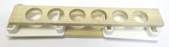 WOODEN TEST TUBE STAND RACK 6 HOLE ALL 32MM - Image 2