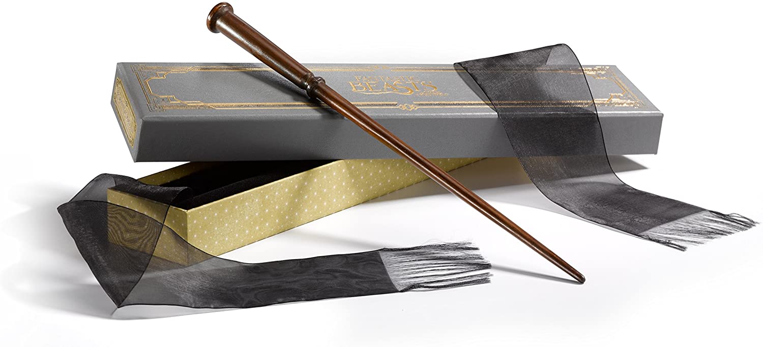 The Noble Collection Fantastic Beasts Porpentina Goldstein's Wand in Collector’s Box, 13.5in (34.5cm) Wizarding World Wand
