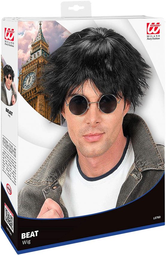 Beat Black Wig for Hair Accessory Fancy Dress - Image 2