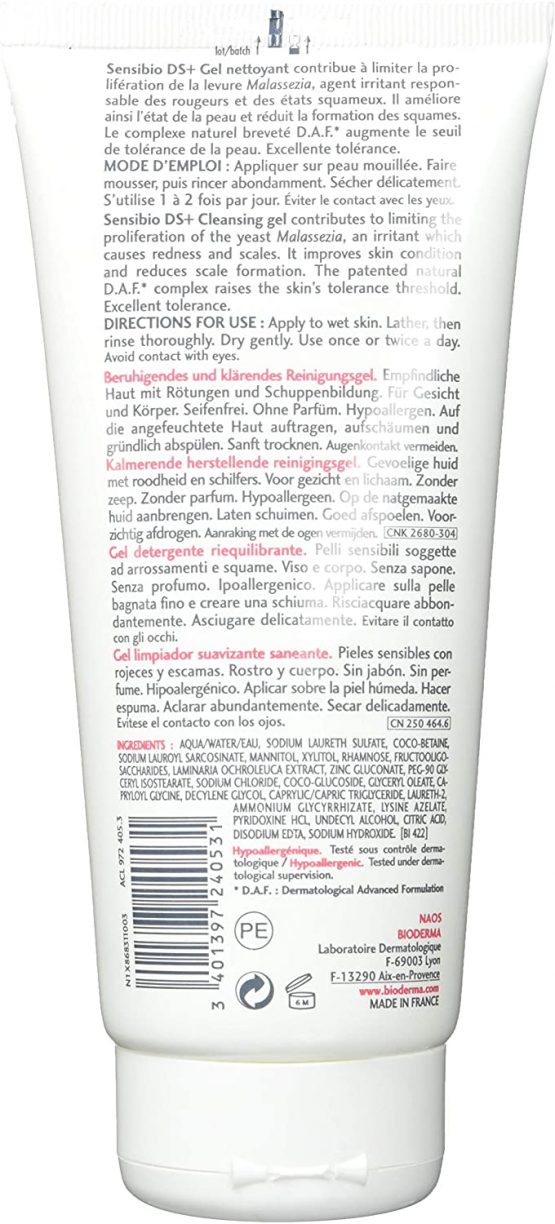 Bioderma Sensibio DS+ Moussant Foaming Gel, 200 ml, (Pack of 1) - Image 2