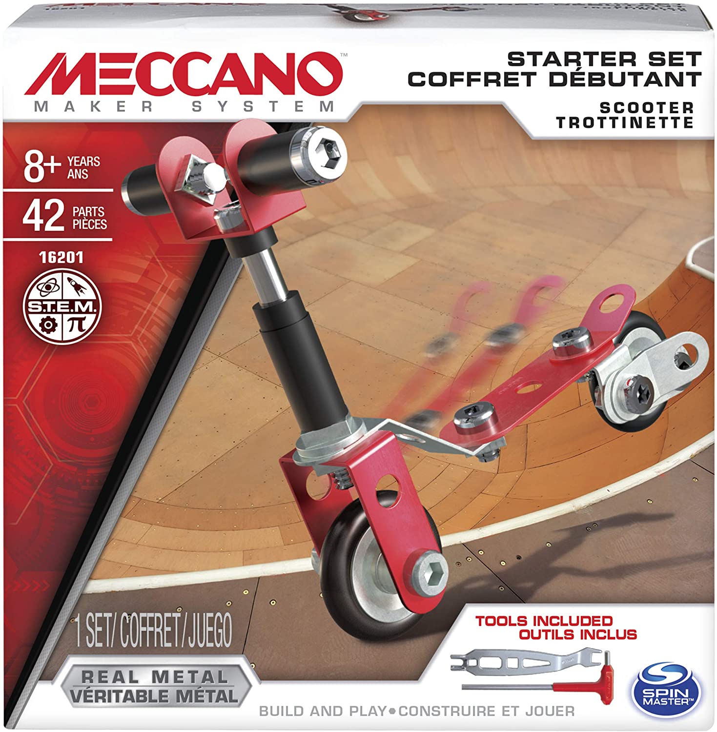 Meccano Starter Set Scooter 42 Pieces