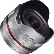 Samyang 7.5 mm Fisheye F3.5 Manual Focus Lens for Micro 4/3 - Silver