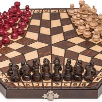 Husaria Wooden Three-Player Chess - 27 Centimeters