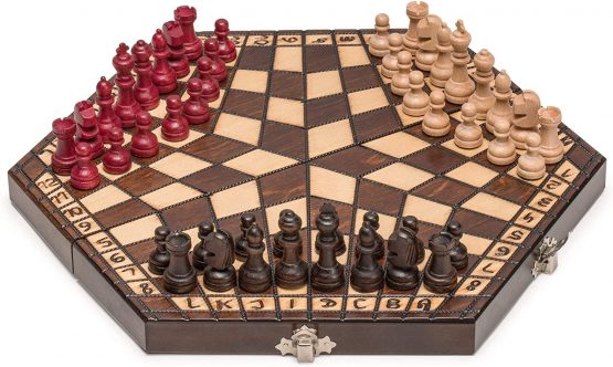 Husaria Wooden Three-Player Chess - 27 Centimeters