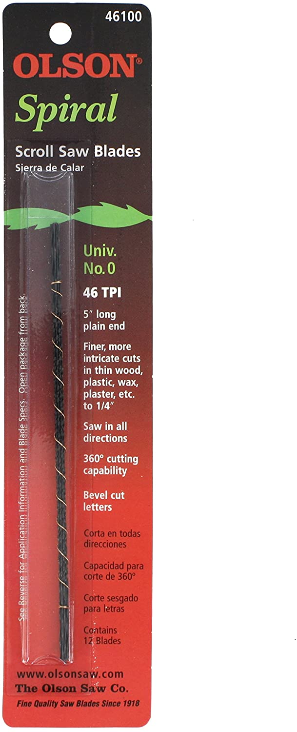 Olson SA4610 Spiral Scroll Saw Blades BigaMart