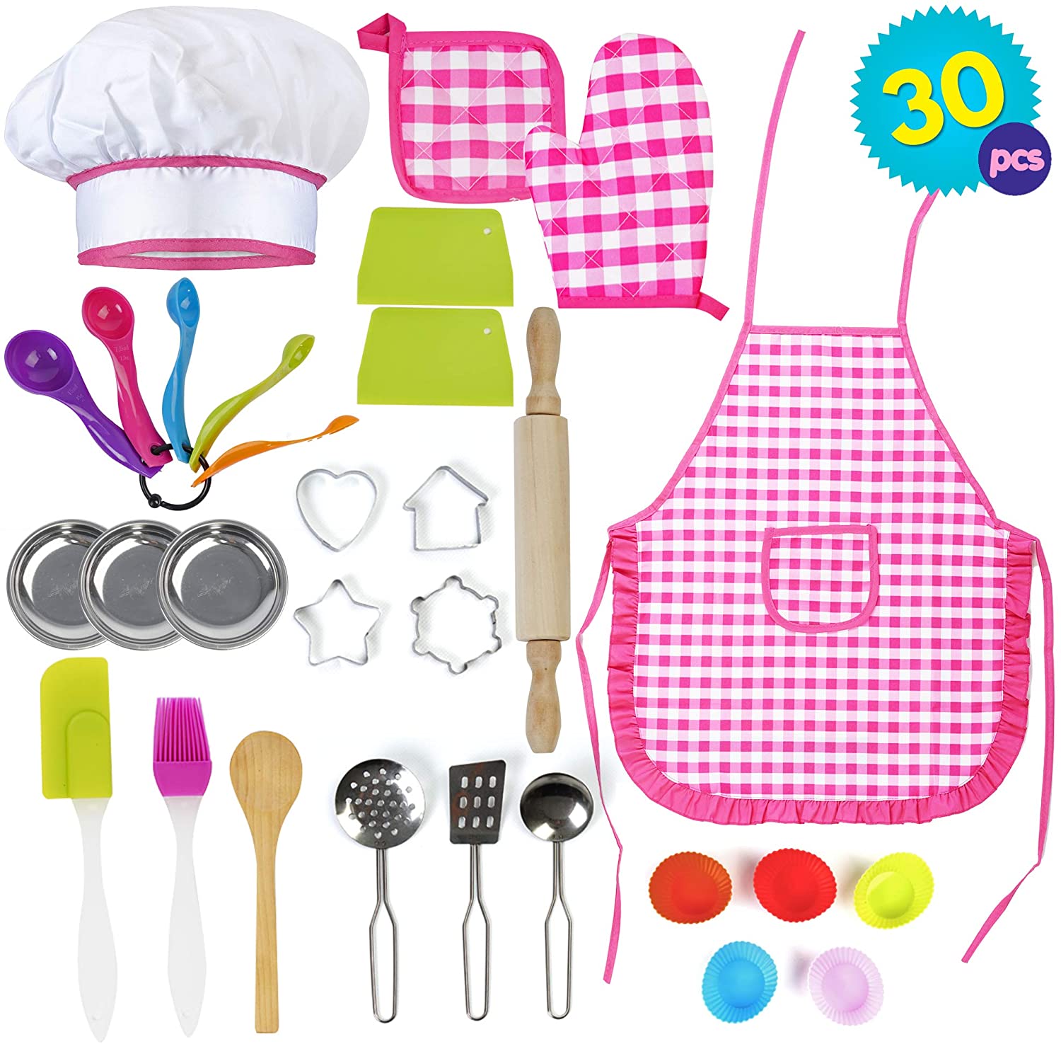 THE TWIDDLERS – Little Chef Baking Cooking Gift Set for Kids – Pretend ...