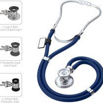 MDF® Sprague Rappaport Dual Head Stethoscope with Adult, Pediatric, and Infant Convertible chestpiece-Free-Parts-for-Life & Lifetime Warranty (MDF767)