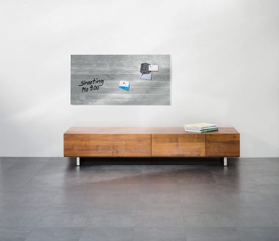 Art Verum Sigel Gl148 910mm x 460mm x 15mm Concrete Magnetic Glass Board - Image 2