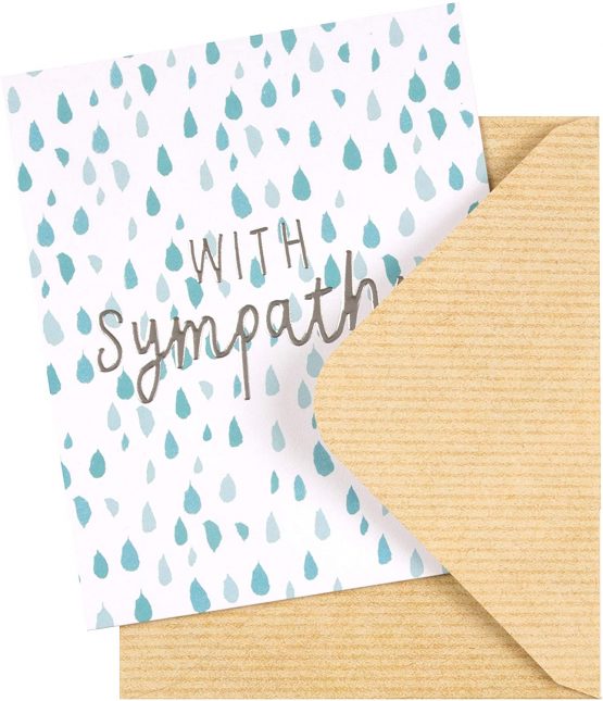 Sympathy Card from the Hallmark Studio - Embossed Text Design - Image 2