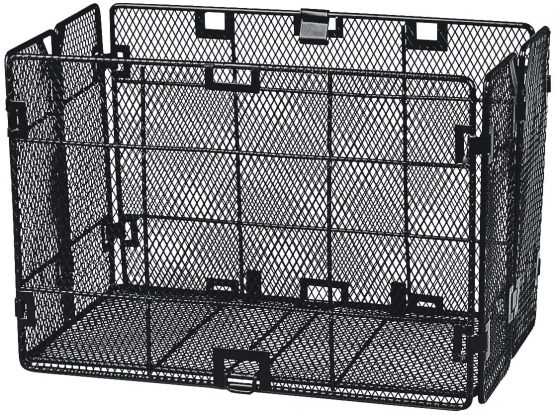 KlickFix 0305P Front Basket 19 x 29 x 20 cm Black