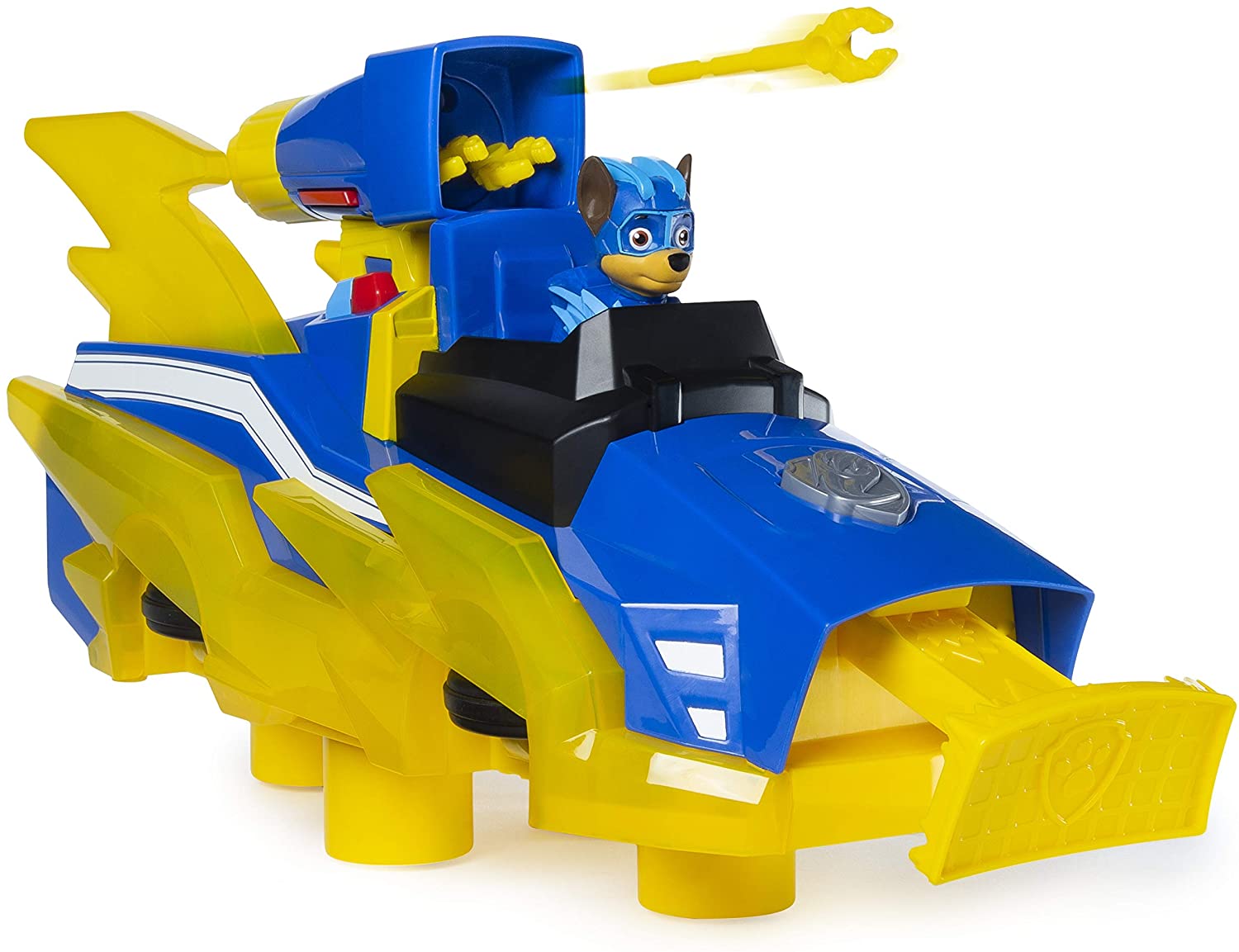 PAW Patrol Mighty Pups Charged Up Chase Transforming Deluxe Vehicle with Lights and Sounds, Multicoloured, 135 mm x 406 mm x 305 mm - Image 2