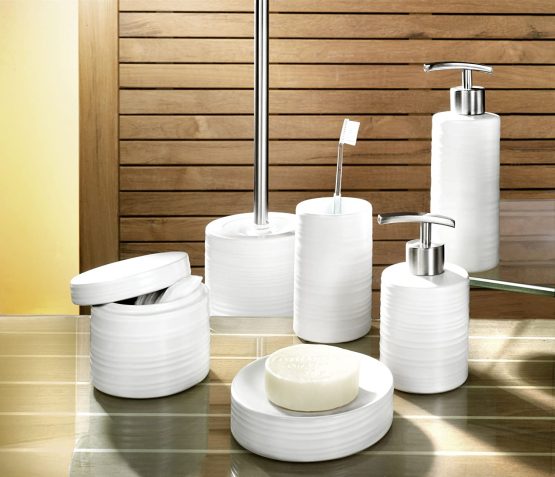 Kleine Wolke "Sahara" Toilet Brush Holder, White - Image 2