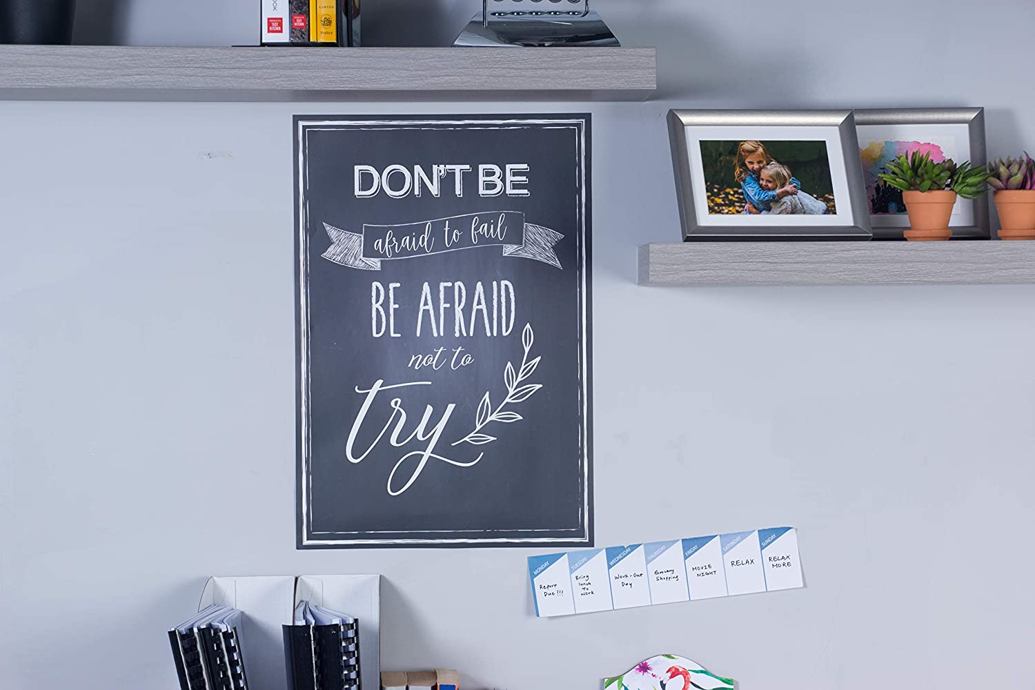 Motivational Posters for Students - 20-Pack Inspirational Posters, Posters with Inspiring Quotes, Chalkboard Design, Perfect for School Classroom and Office Decoration, 13 x 19 inches (33 x 48 cm) - Image 3
