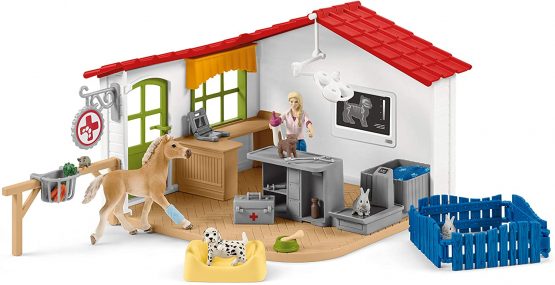 Schleich 42502 Veterinarian practice with pets Farm World - Image 2