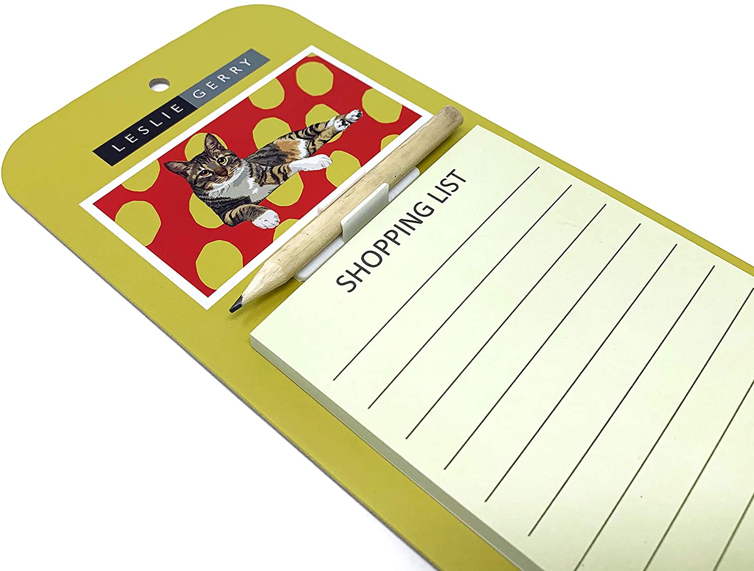 Tabby Cat II Magnetic Notepad Shopping List by Leslie Gerry - Cat Gift - Image 2