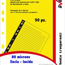 Alevar 2952/WH80LIS Transparent Punched Pockets