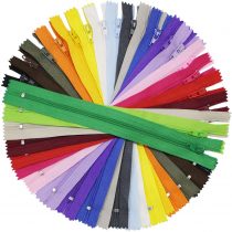100 Pieces Nylon Coil Zippers, 9 Inch Colorful Sewing Zippers Supplies for Tailor Sewing Crafts, 20 Assorted Colors