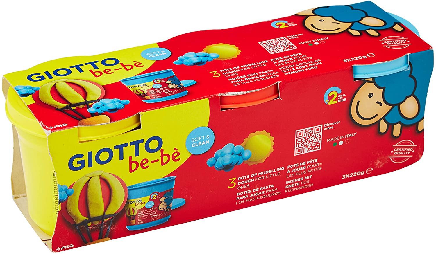TG. 1 unité (Lot de 1)) Giotto Be-Bè Box Farm, Multicolore (F468800