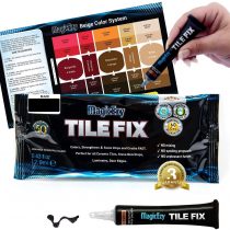 MagicEzy Tile Fix - (Beige) - Professionally and Easily Touch-Up Cracks Less Than 1 mm on Your Floor and Wall Tiles, Porcelain and Ceramic Surfaces