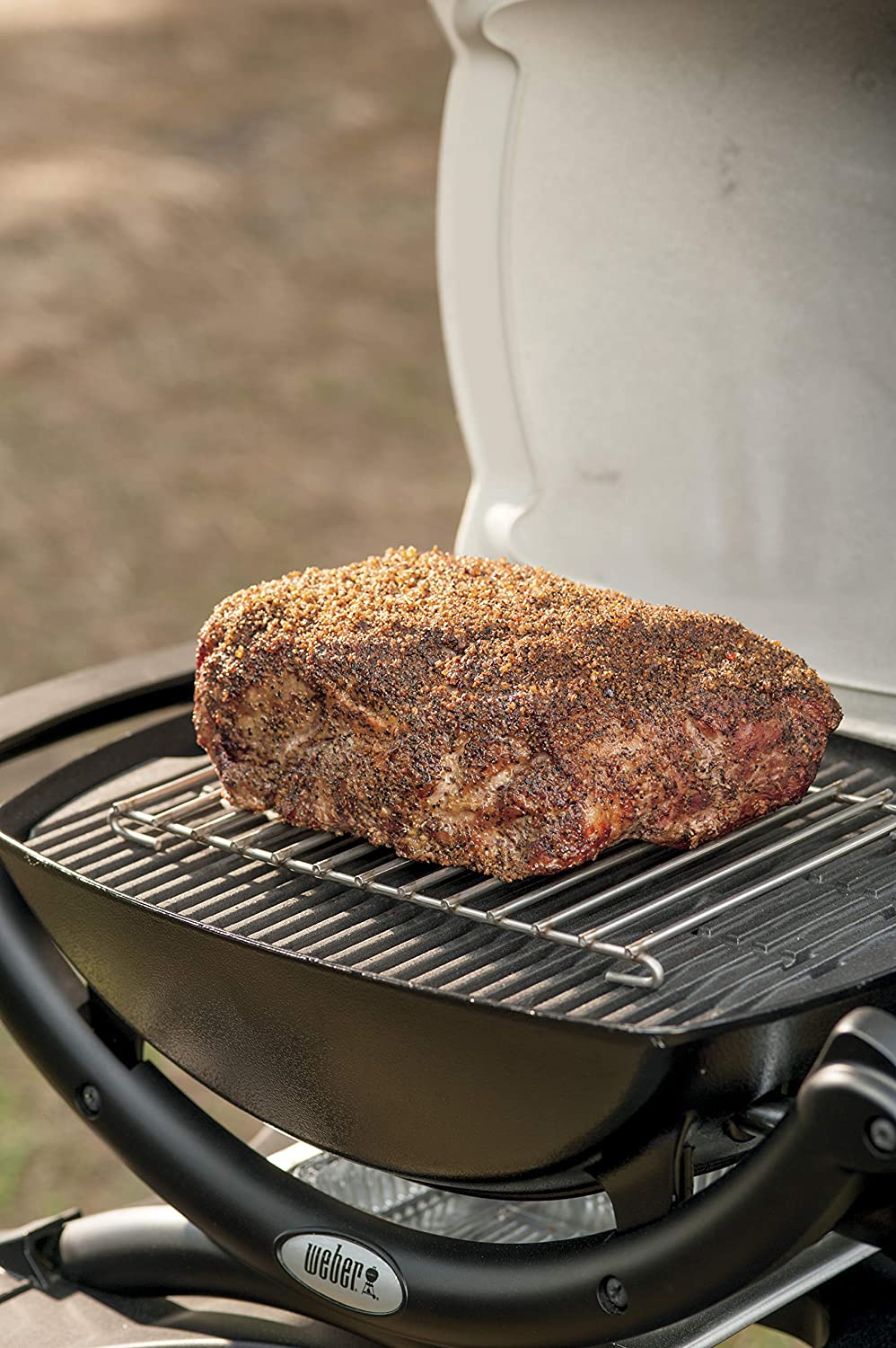 Weber Roast Rack, Small (20 x 13cm), made of Stainless Steel, for indirect Grilling fits Q Series - Image 3