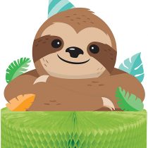 Creative Converting PC344503 Happy Sloth Honeycomb Centerpiece-1 Pc