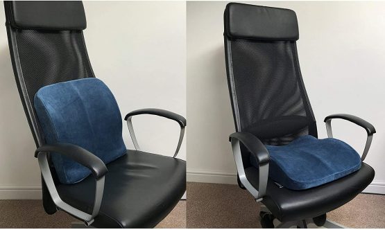 Medipaq® The Memory Foam Contoured 2in1 Seat & Back Cushion ✮ Reduce Back Ache, Improve Posture at Home, Office Chairs, Wheelchair or Car Seats! - Image 4