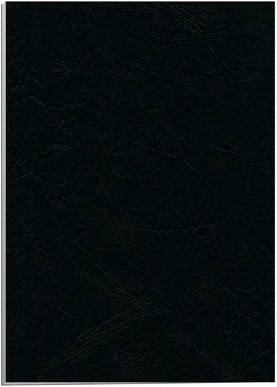 Fellowes A4 100 Percent Recyclable Leatherboard Binding Covers, Heavyweight, 250 gsm Presentation Covers, FSC, Black, Pack of 100, 5370405 - Image 3