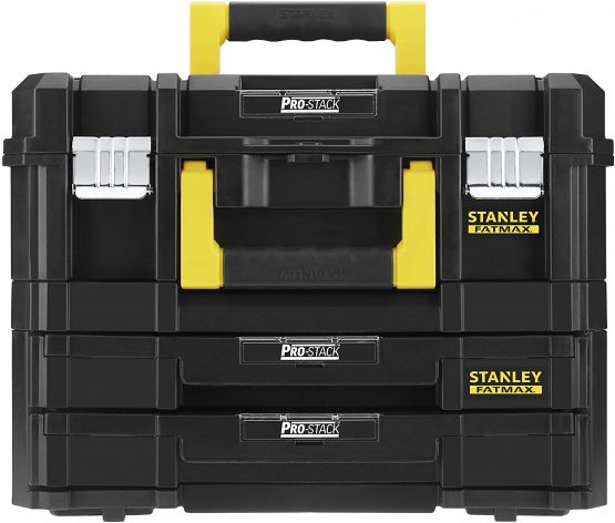Stanley FatMax Tstak Combination Toolbox - 21.5 L Includes Box with 2 Drawers and Metal Clips - Pack of 1 - FMST1-71981 - Image 2