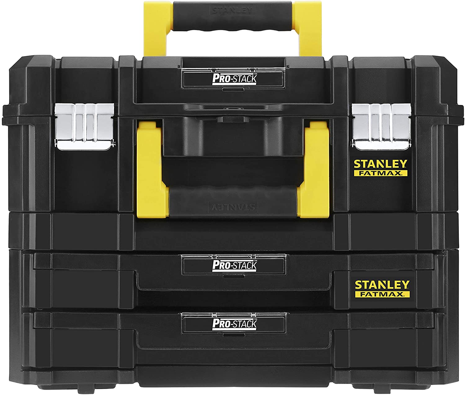 Stanley Fatmax Tstak Combination Toolbox L Includes Box With Drawers And Metal Clips