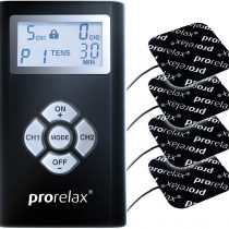 Prorelax Duo “Blackline”, EMS + TENS Massager, Electro-Stimulation, EMS Exercising, Electro-Therapy, Muscle Building, Body Shaping, Body Tuning, Pain Relief, Muscle Exerciser, Muscle Relaxation