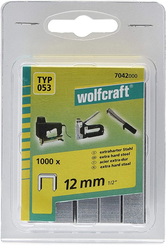 wolfcraft |1000 Broad back staples type 053, extra hard steel, 12 mm | 7042000 - Image 2