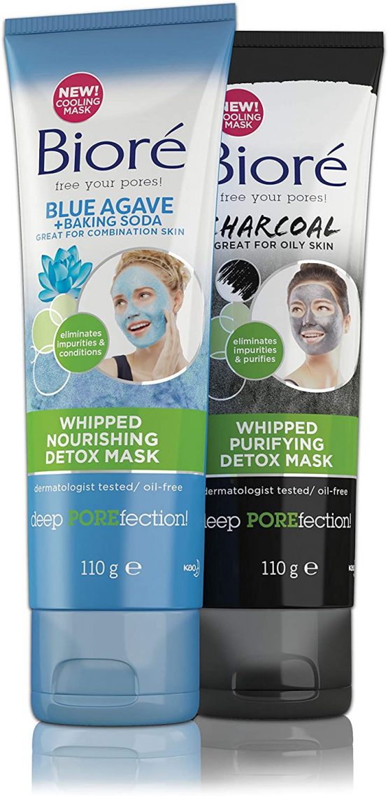 Biore Blue Agave & Baking Soda Whipped Nourishing Detox Face Mask for Combination Skin, 110 g - Image 3