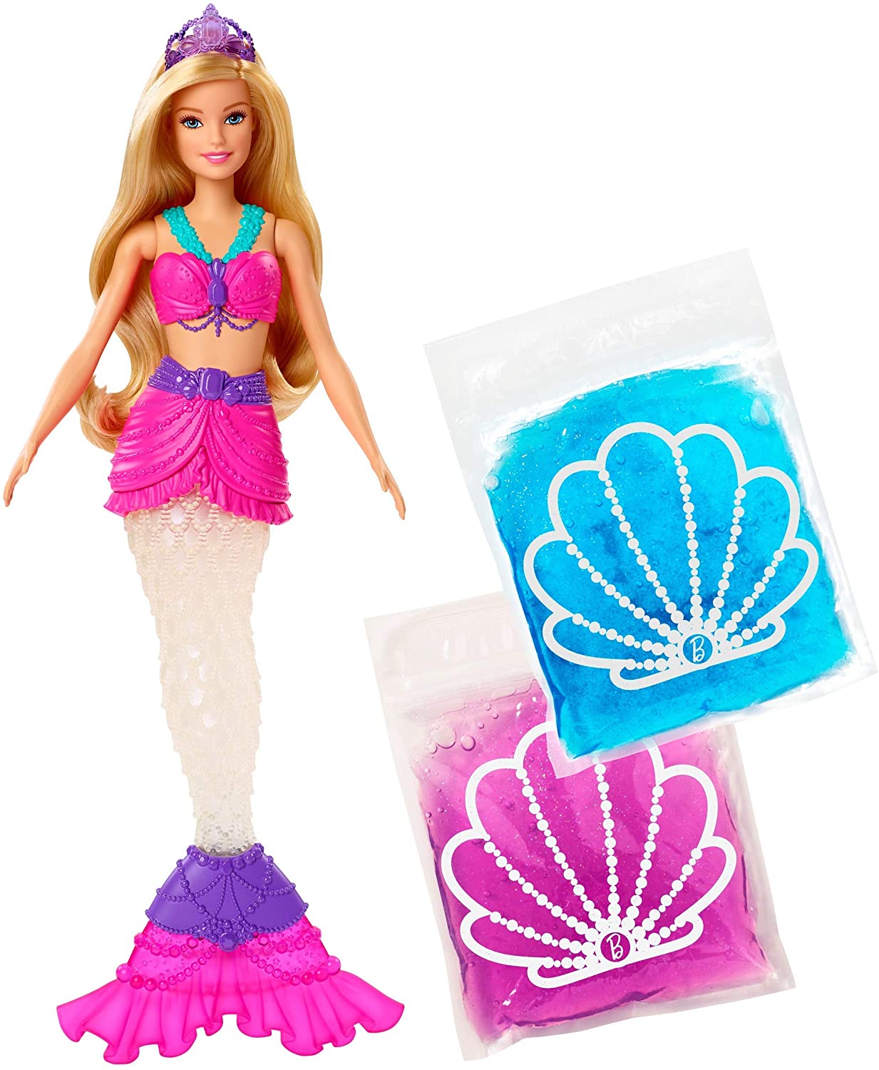Barbie GKT75 Dreamtopia Mermaid Doll, Blue,pink,purple, Mittel