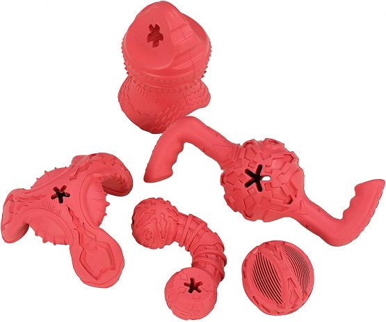 Dehner Premium Rubber Cone Dog Toy Approx. 20 x 7.5 x 13 cm Red - Image 2